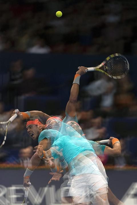 Rafael Nadal vs Pierre-Hugues Herbert ATP Basilea 2014 Pict. 5