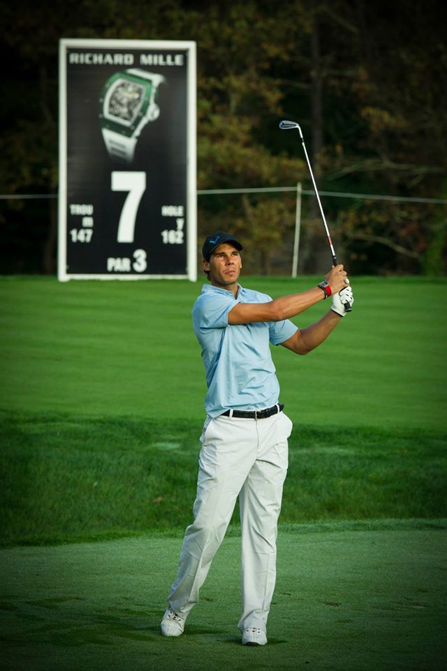 Rafa Nadal jugando al golf invitado por Richard Mille Pict. 6