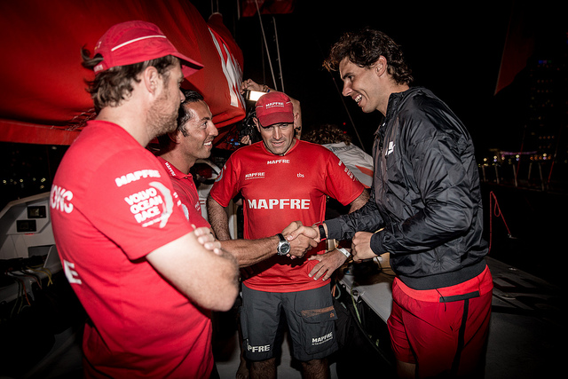 Rafael Nadal visit el Mapfre Volvo Ocean Race Pict. 2