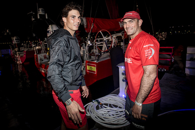 Rafael Nadal visit el Mapfre Volvo Ocean Race Pict. 4