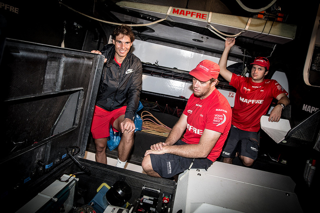 Rafael Nadal visit el Mapfre Volvo Ocean Race Pict. 6