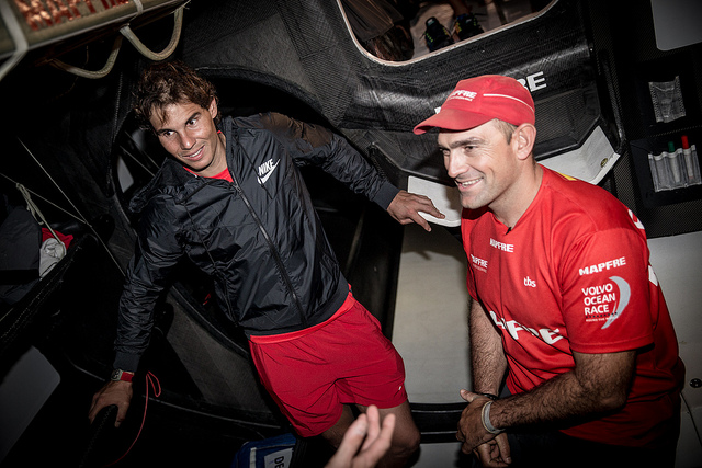 Rafael Nadal visit el Mapfre Volvo Ocean Race Pict. 7