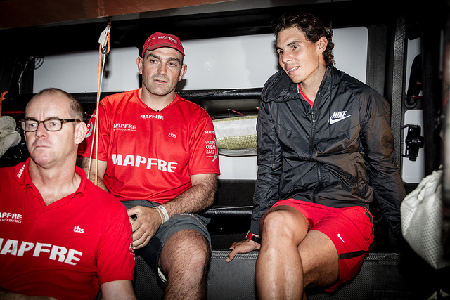 Rafael Nadal visit el Mapfre Volvo Ocean Race Pict. 8