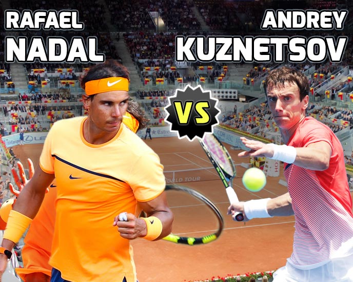 Nadal vs Kuznetsov en Madrid 2016