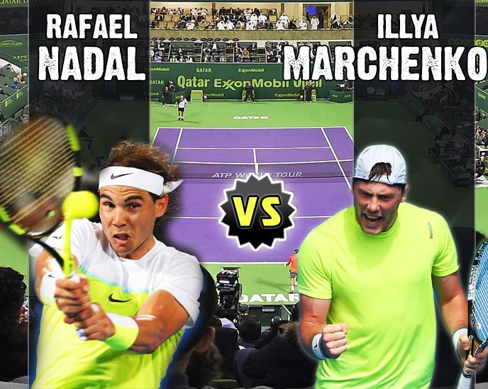 Nadal vs Marchenko en Doha 2016