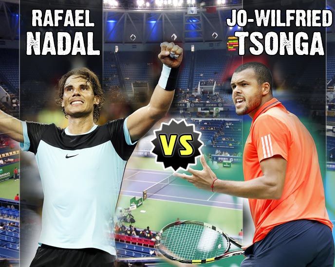 Nadal vs Tsonga en Shanghai 2015