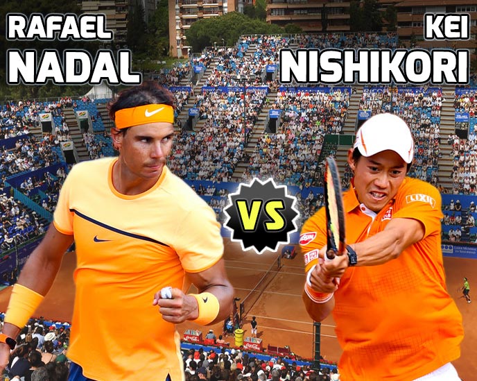 Nadal vs Nishikori en Barcelona 2016