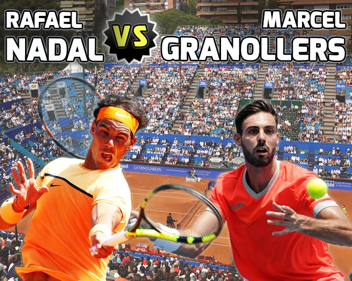 Nadal vs Granollers en Barcelona 2016