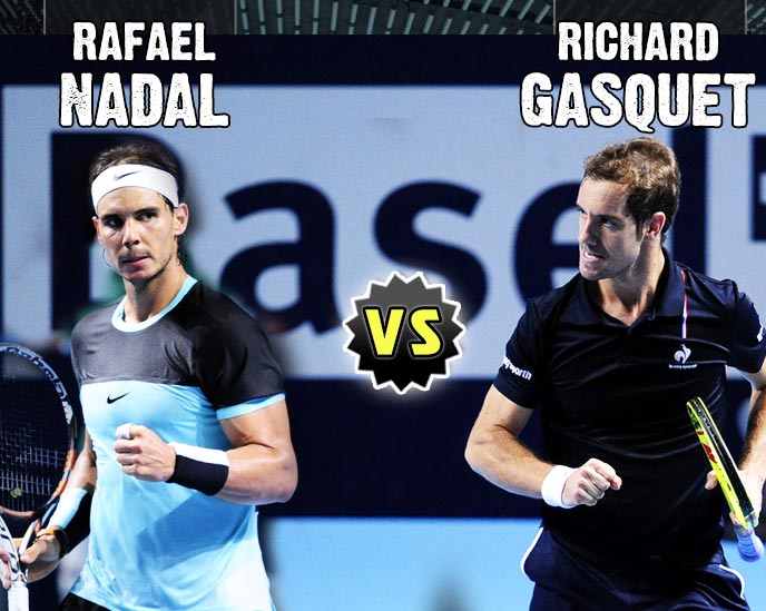 Nadal vs Gasquet en Basel 2015