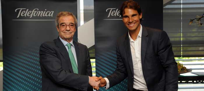 Rafa Nadal será el nuevo embajador de Telefónica hasta el año 2010