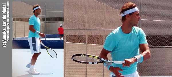 Rafa Nadal en sesin de entrenamiento en Manacor - 21 de Julio 2014 - Copyright Anuska, fan de Rafa