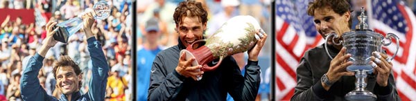 Rafa Nadal fue campeón en los Masters 1000 de Montreal y Cincinnati 2013 y en US Open 2013