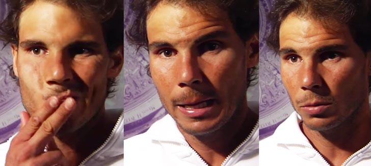 Rafa Nadal entrevistado en Canal Plus tras perder en segunda ronda de Wimbledon 2015