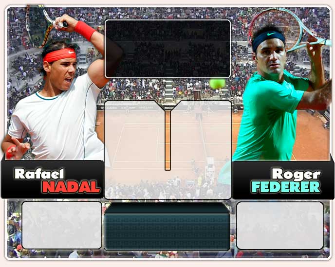 Nadal vs Federer en Roma 2013