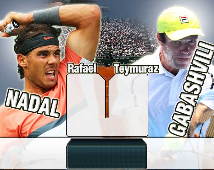 Nadal vs Gabashvili en Montecarlo 2014