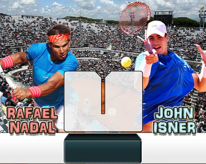 Nadal vs Isner en Roma 2015