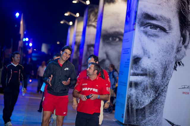 Rafael Nadal visit el Mapfre Volvo Ocean Race Pict. 1