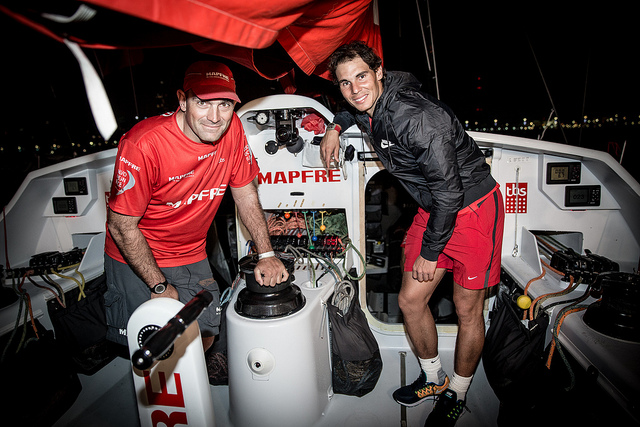 Rafael Nadal visit el Mapfre Volvo Ocean Race Pict. 10