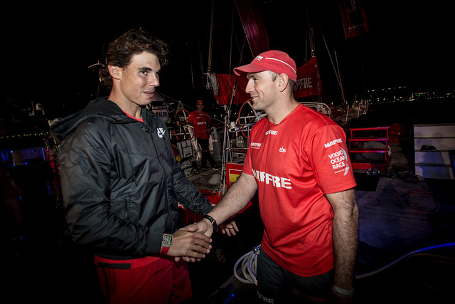 Rafael Nadal visit el Mapfre Volvo Ocean Race Pict. 5