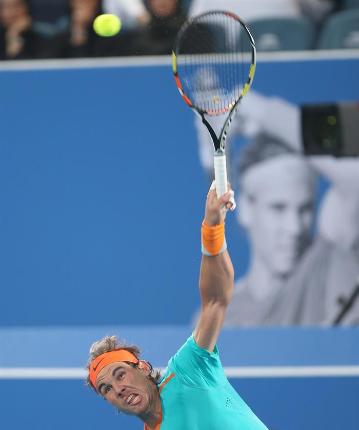 Rafael Nadal vs Stanislas Wawrinka Abu Dhabi 2015 Pict. 3