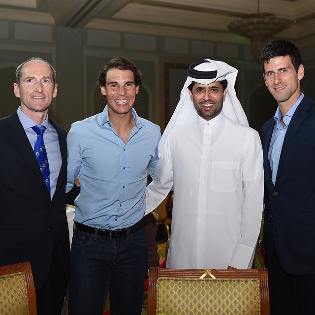 Nadal en la fiesta de jugadores del ATP Doha 2015 Pict. 3
