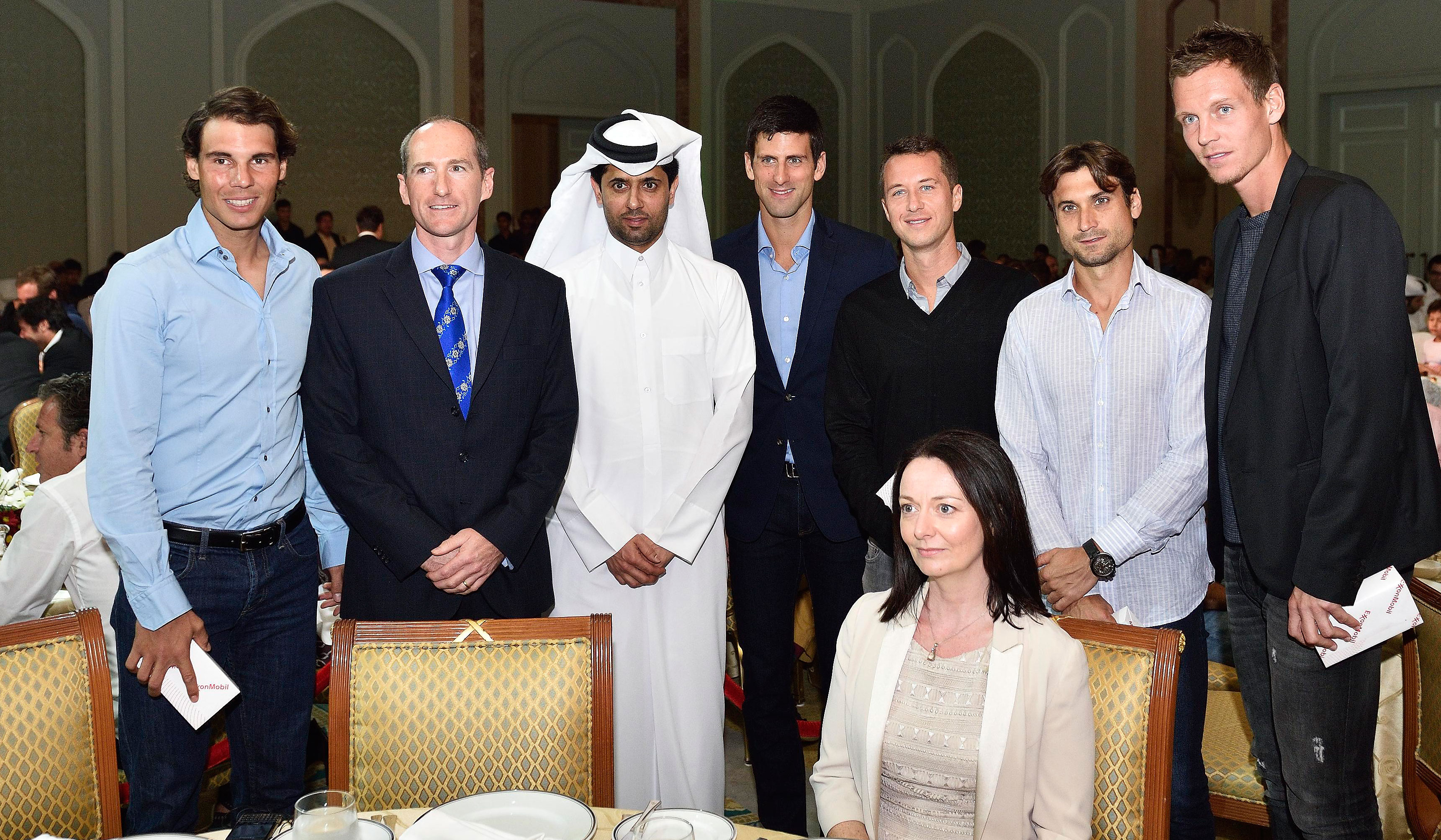 Nadal en la fiesta de jugadores del ATP Doha 2015 Pict. 4