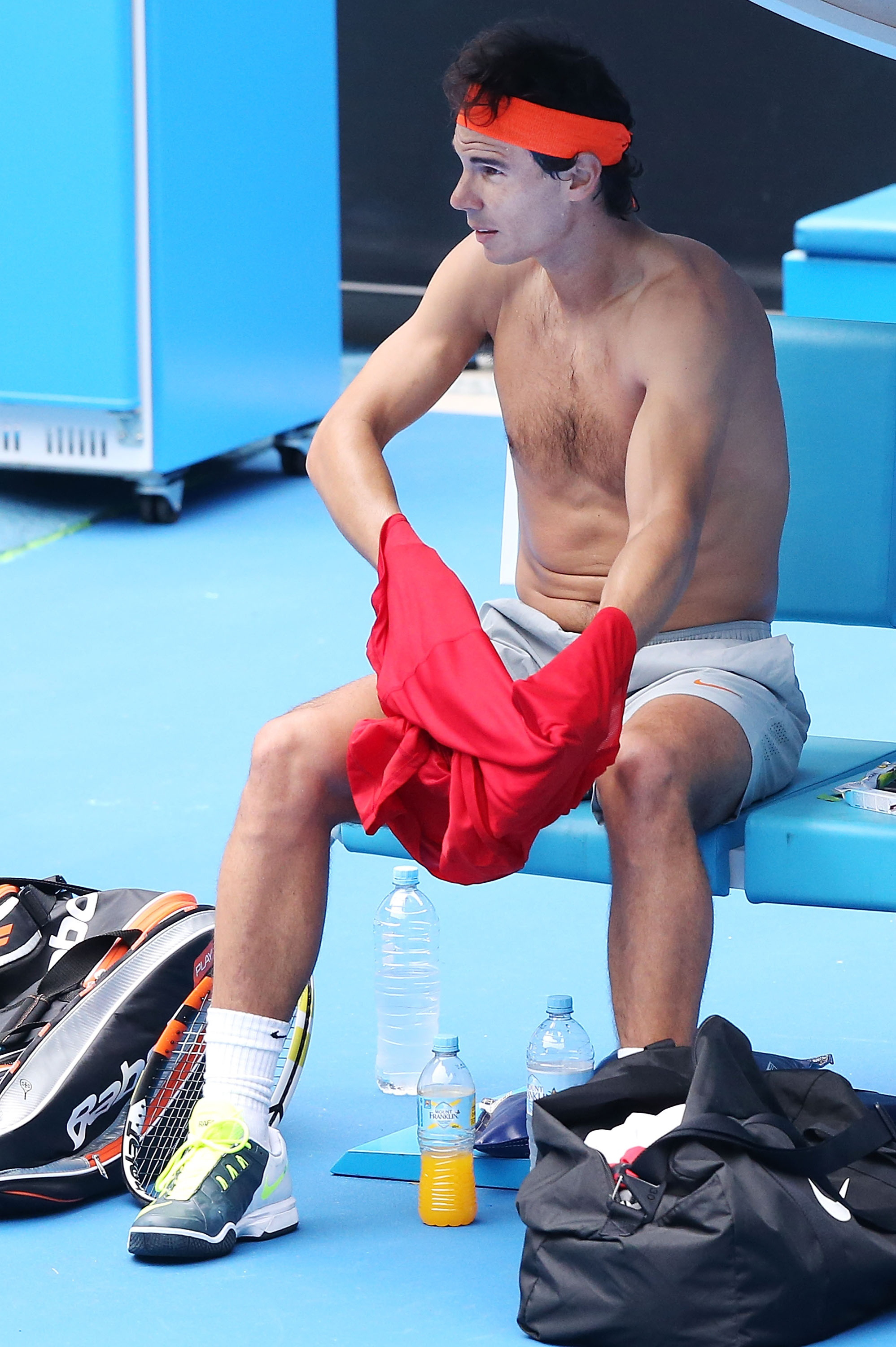 Entrenamiento de Nadal en Open Australia 2014 sesin jueves 15 Pict. 11