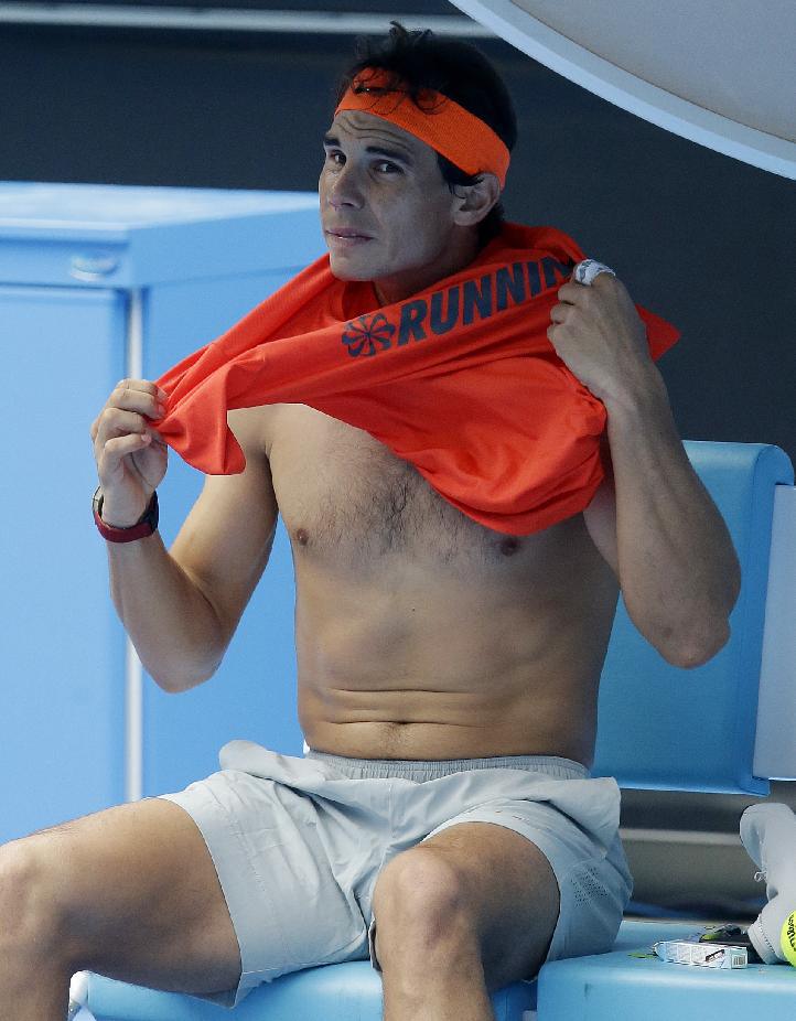 Entrenamiento de Nadal en Open Australia 2014 sesin jueves 15 Pict. 12