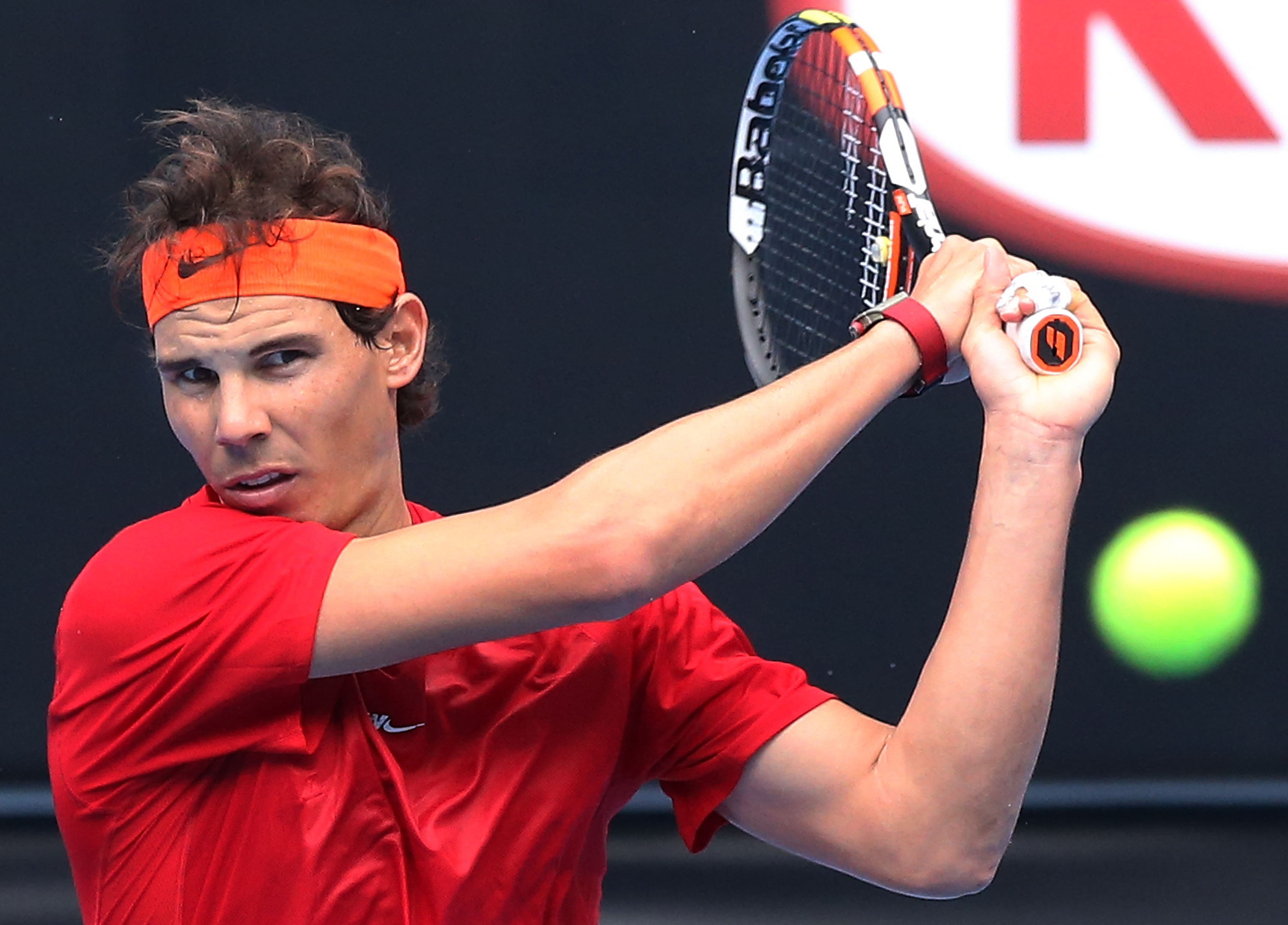 Entrenamiento de Nadal en Open Australia 2014 sesin jueves 15 Pict. 5