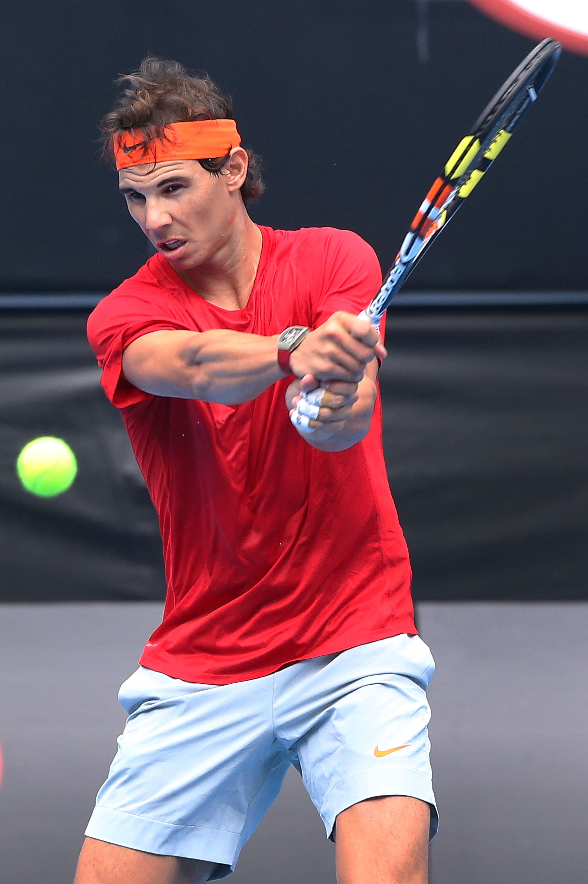 Entrenamiento de Nadal en Open Australia 2014 sesin jueves 15 Pict. 6