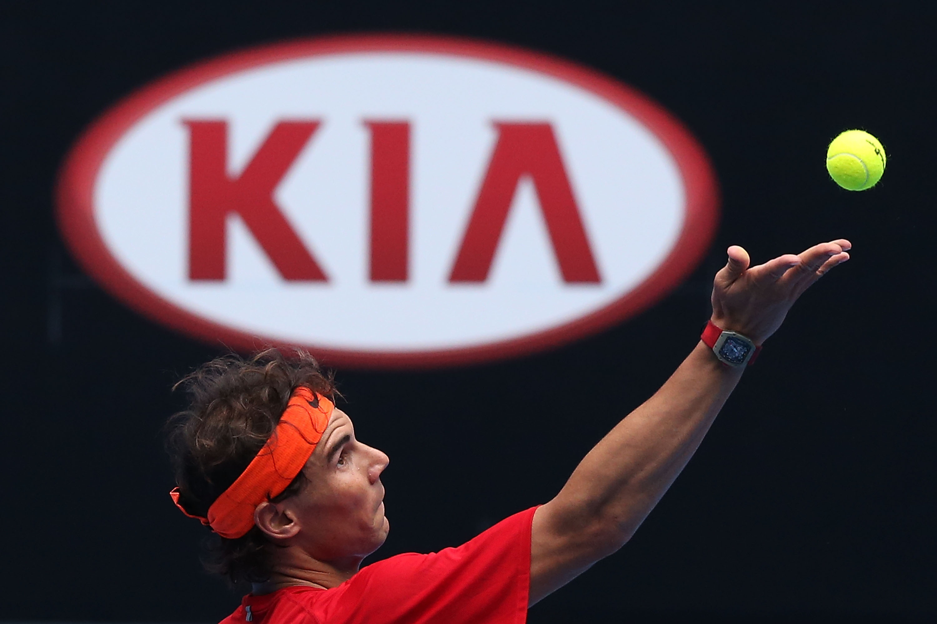 Entrenamiento de Nadal en Open Australia 2014 sesin jueves 15 Pict. 7