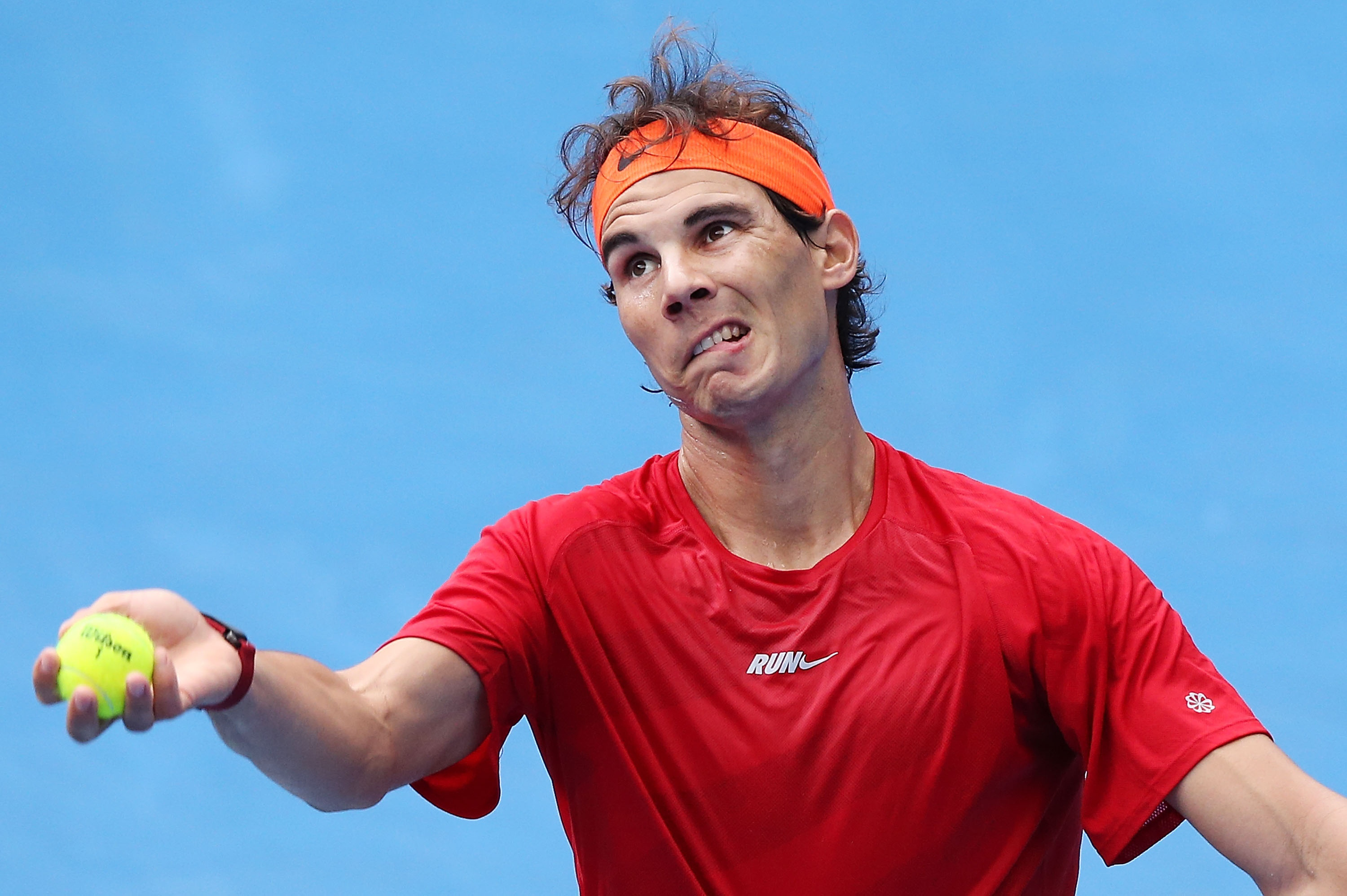 Entrenamiento de Nadal en Open Australia 2014 sesin jueves 15 Pict. 8