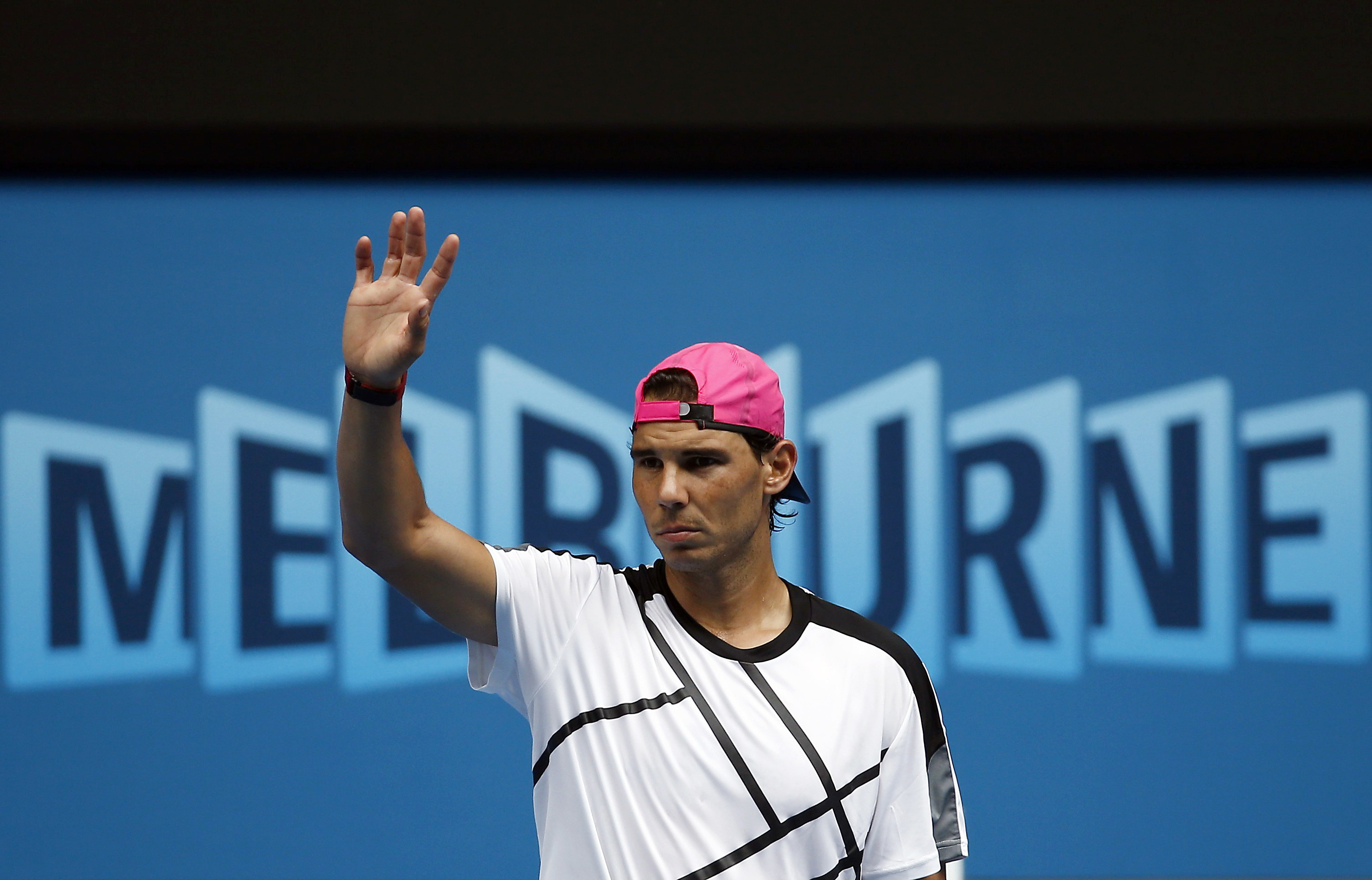 Entrenamiento de Rafael Nadal al Open de Australia del domingo 18 Pict. 1