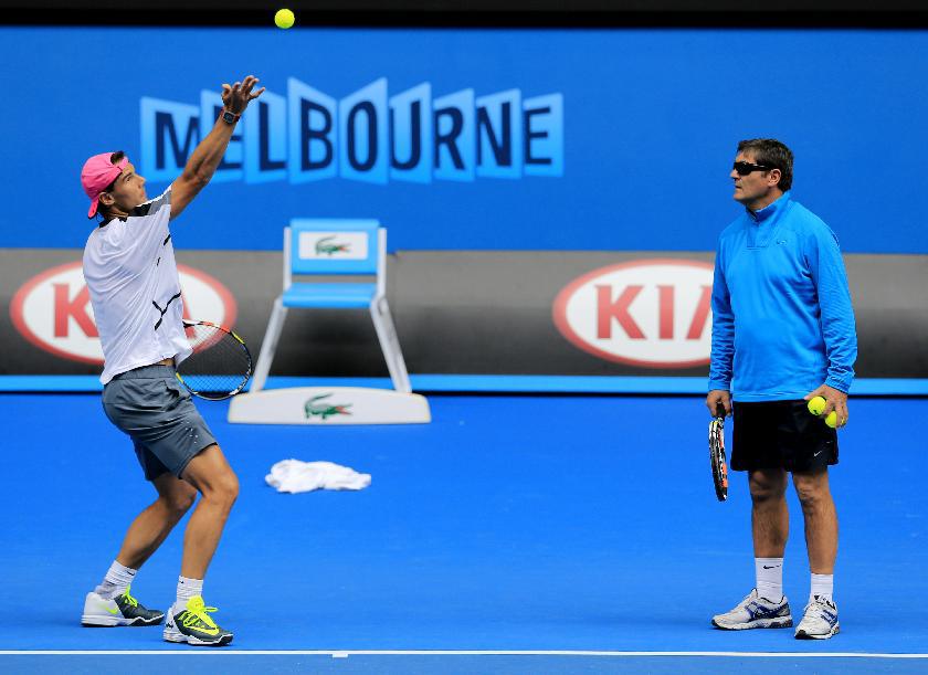 Entrenamiento de Rafael Nadal al Open de Australia del domingo 18 Pict. 10