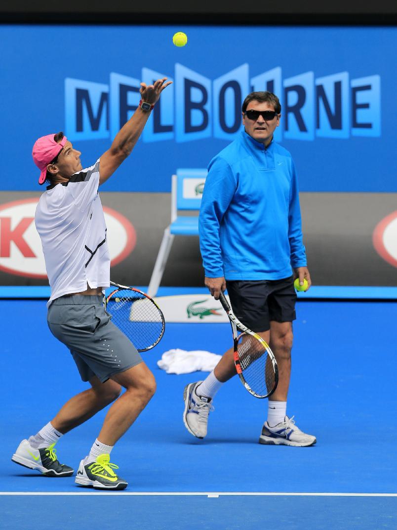 Entrenamiento de Rafael Nadal al Open de Australia del domingo 18 Pict. 11