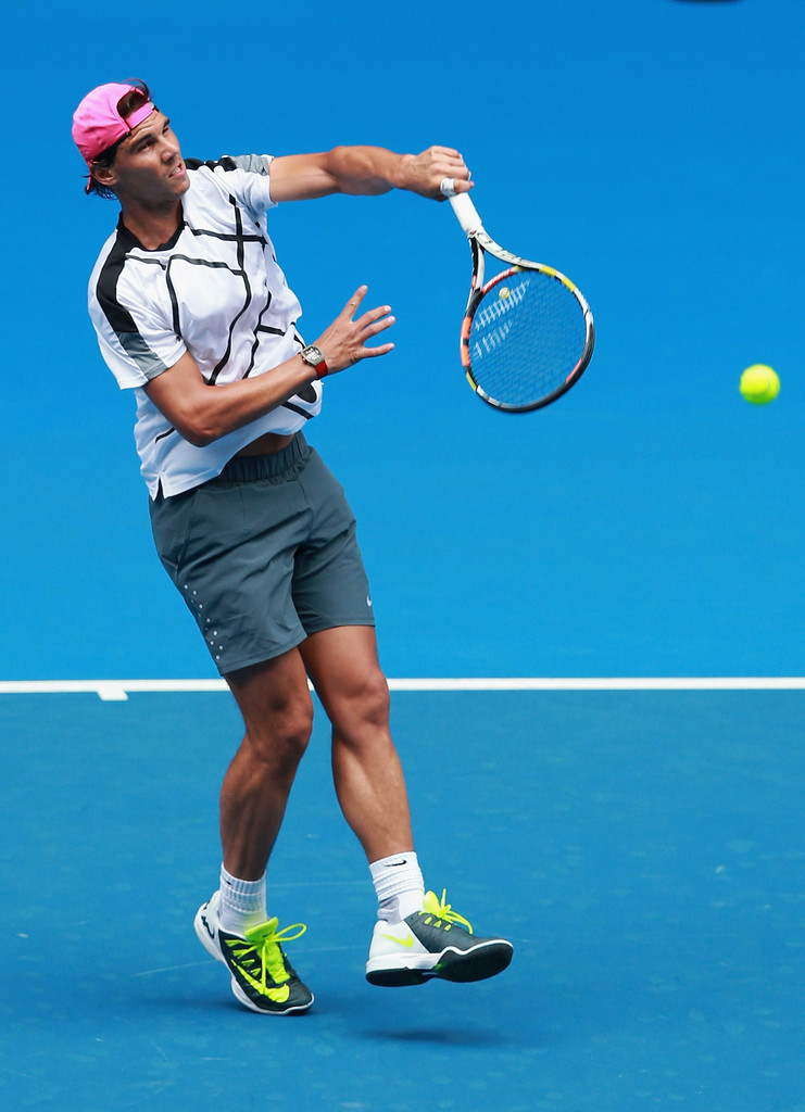 Entrenamiento de Rafael Nadal al Open de Australia del domingo 18 Pict. 13