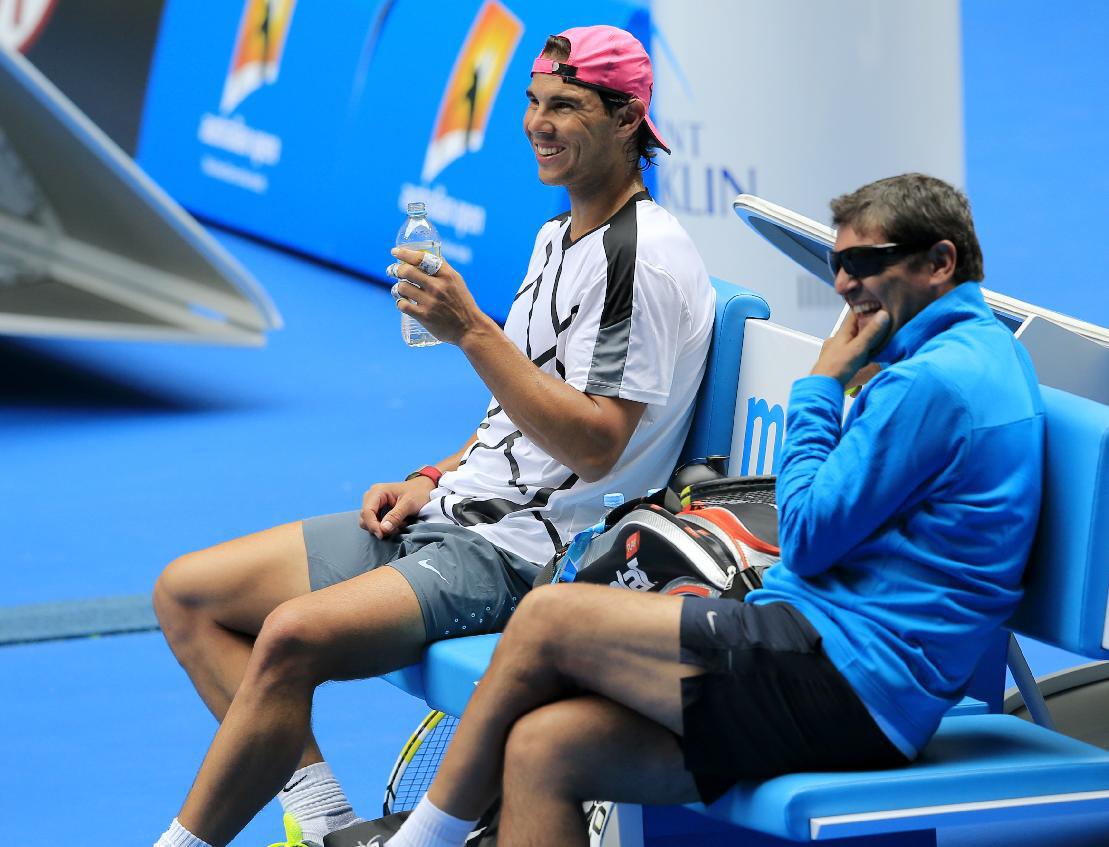 Entrenamiento de Rafael Nadal al Open de Australia del domingo 18 Pict. 14