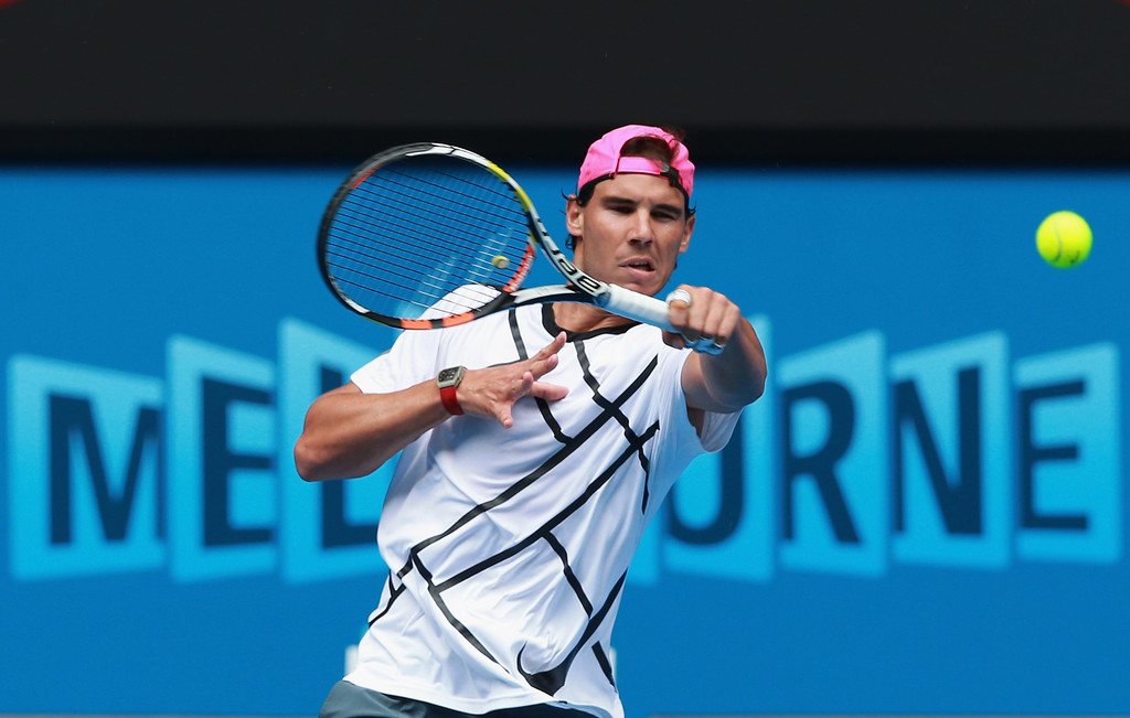Entrenamiento de Rafael Nadal al Open de Australia del domingo 18 Pict. 15