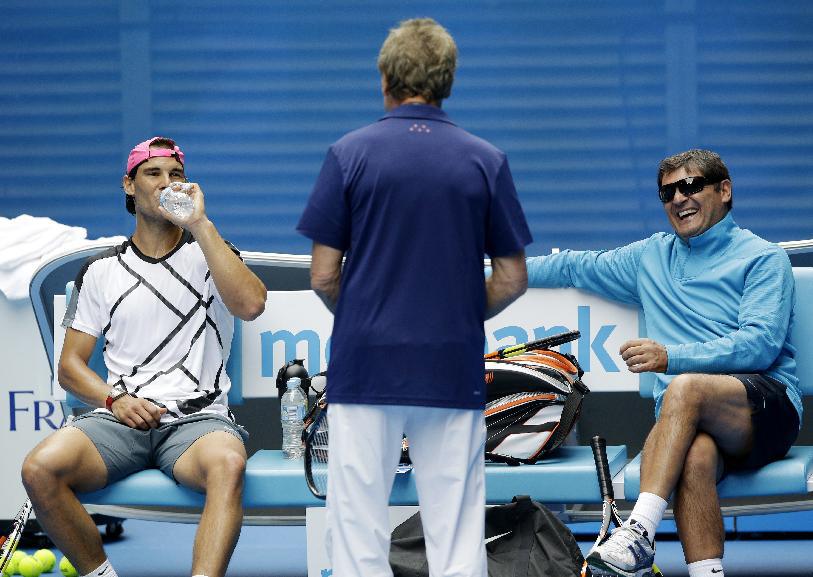 Entrenamiento de Rafael Nadal al Open de Australia del domingo 18 Pict. 16