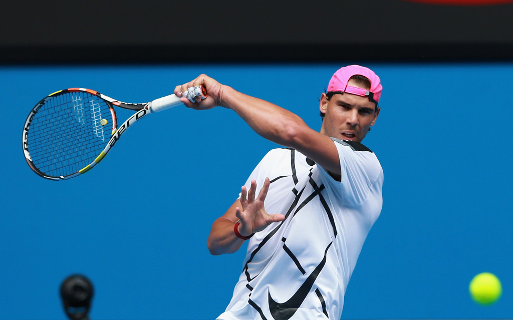 Entrenamiento de Rafael Nadal al Open de Australia del domingo 18 Pict. 3