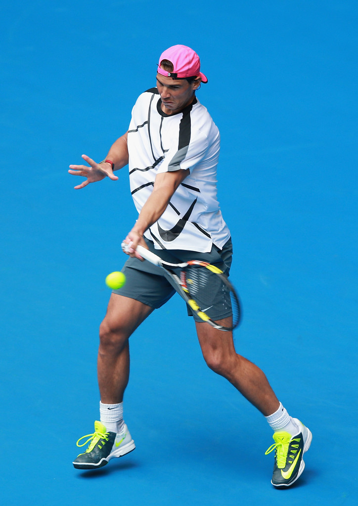 Entrenamiento de Rafael Nadal al Open de Australia del domingo 18 Pict. 7