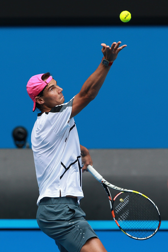 Entrenamiento de Rafael Nadal al Open de Australia del domingo 18 Pict. 9