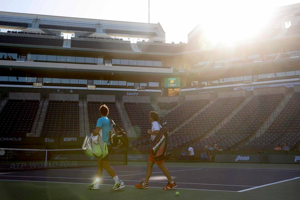 Rafael Nadal entrenando en Indian Wells este lunes Pict. 3