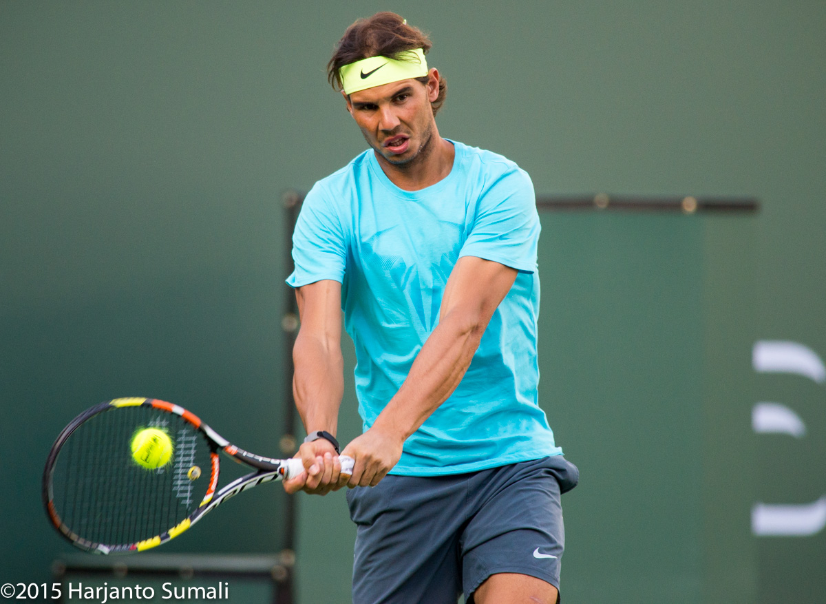 Rafael Nadal entrenando en Indian Wells este lunes Pict. 4