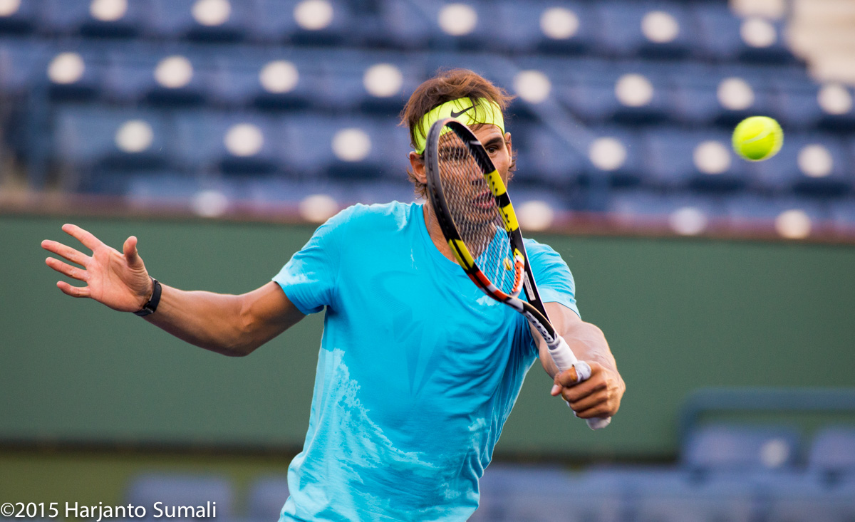 Rafael Nadal entrenando en Indian Wells este lunes Pict. 5