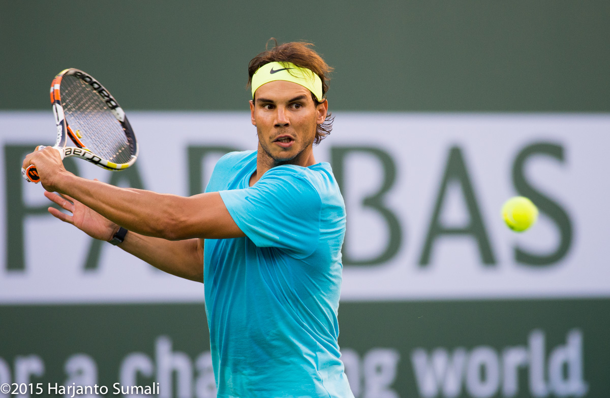 Rafael Nadal entrenando en Indian Wells este lunes Pict. 6