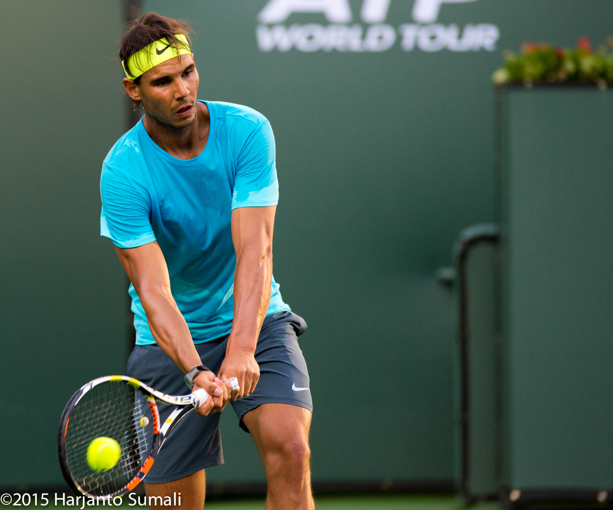 Rafael Nadal entrenando en Indian Wells este lunes Pict. 7