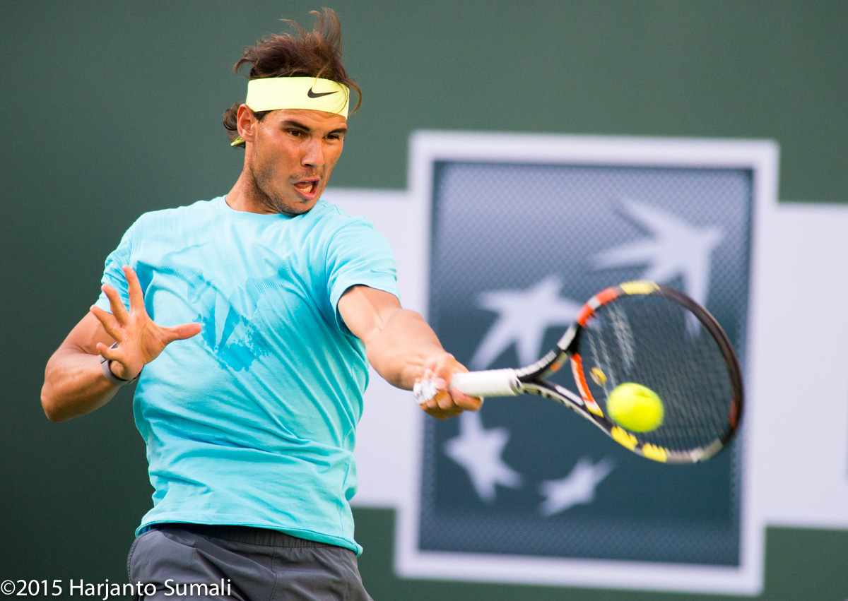 Rafael Nadal entrenando en Indian Wells este lunes Pict. 8