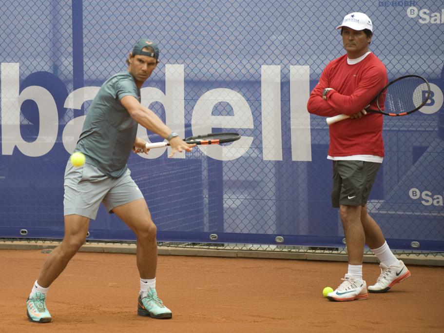 Primer entrenamiento de Rafa Nadal en el God Pict. 2