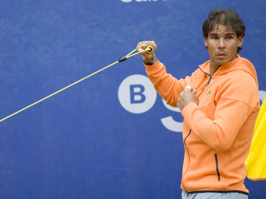 Primer entrenamiento de Rafa Nadal en el God Pict. 8